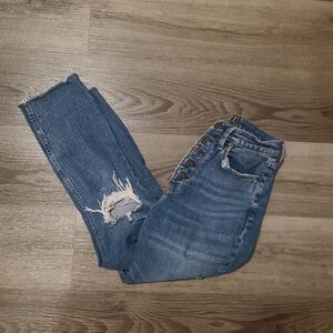 Abercrombie And Fitch Ultra High Rise Mom Jean Size 25/0 Short